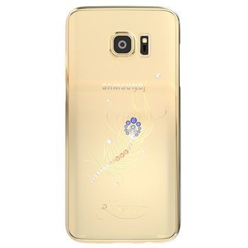 Samsung Galaxy S7 Edge Kingxbar Star Series Kova Suojakuori Riikinkukon Sulka