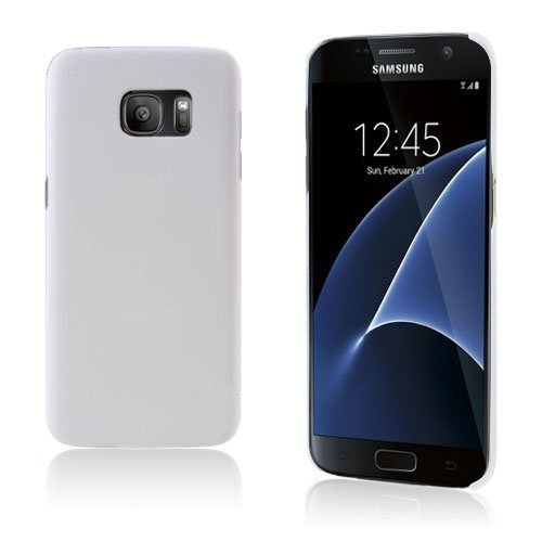 Samsung Galaxy S7 Edge Kumi Päällysteinen Pc Kuori Valkoinen
