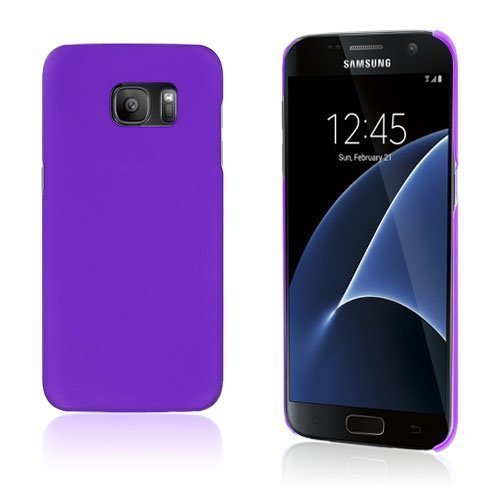 Samsung Galaxy S7 Edge Kumi Päällysteinen Pc Kuori Violetti