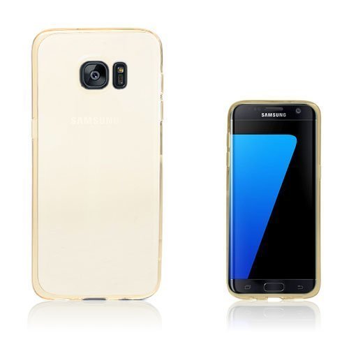 Samsung Galaxy S7 Edge Läpinäkyvä Tpu Kuori Champagne