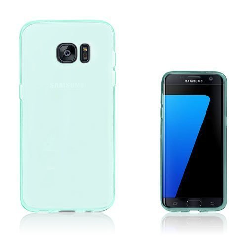 Samsung Galaxy S7 Edge Läpinäkyvä Tpu Kuori Vaaleansininen