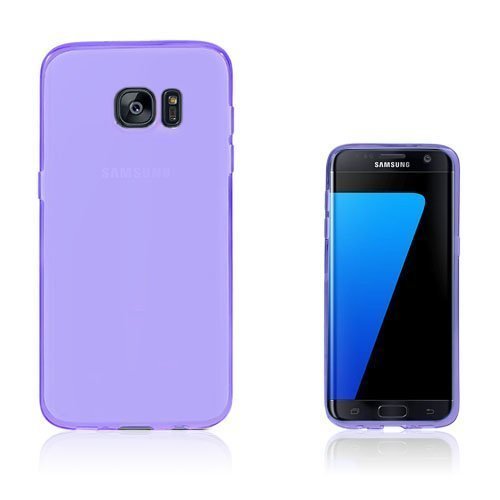 Samsung Galaxy S7 Edge Läpinäkyvä Tpu Kuori Violetti
