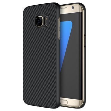 Samsung Galaxy S7 Edge Nillkin Carbon Fiber Kotelo Musta