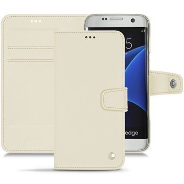 Samsung Galaxy S7 Edge Noreve Tradition B Nahkainen Lompakkokotelo PerpÃ©tuelle Valkoinen