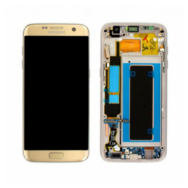Samsung Galaxy S7 Edge Näyttö & Runko Ruusukulta