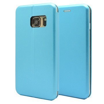 Samsung Galaxy S7 Edge PT Line Full Coverage Wallet Case Blue