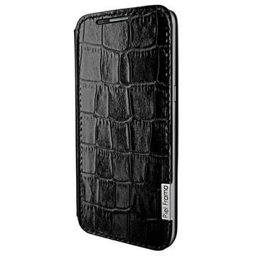 Samsung Galaxy S7 Edge Piel Frama FramaSlim Krokotiili Nahkakotelo Musta