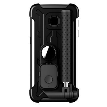 Samsung Galaxy S7 Edge Selfie Stick Case Black