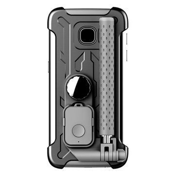 Samsung Galaxy S7 Edge Selfie Stick Case Grey