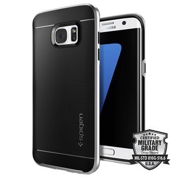 Samsung Galaxy S7 Edge Spigen Neo Hybridi Suojakuori Satiinihopea