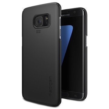 Samsung Galaxy S7 Edge Spigen Thin Fit Kotelo Musta