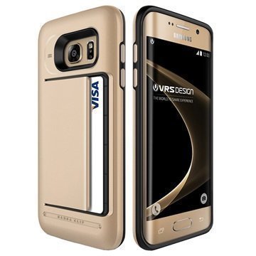 Samsung Galaxy S7 Edge VRS Design Damda Clip Series Kotelo Hohtava Kulta