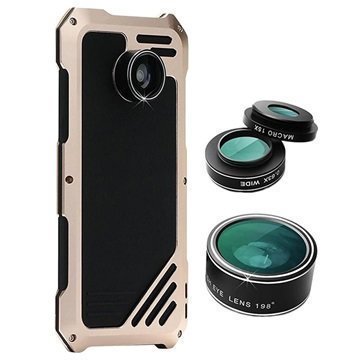 Samsung Galaxy S7 Edge Viking Case with Camera Lens Set Black / Gold