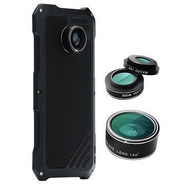 Samsung Galaxy S7 Edge Viking Case with Camera Lens Set Black