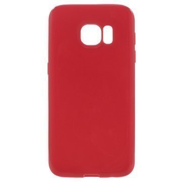 Samsung Galaxy S7 Glossy TPU-Suojakuori Punainen