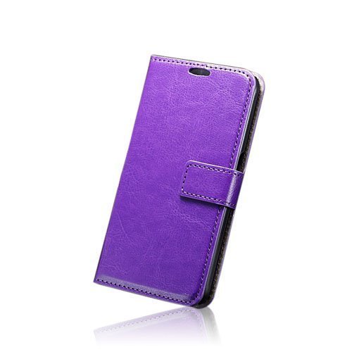 Samsung Galaxy S7 Hullu Hevonen Nahkakotelo Lompakko Violetti
