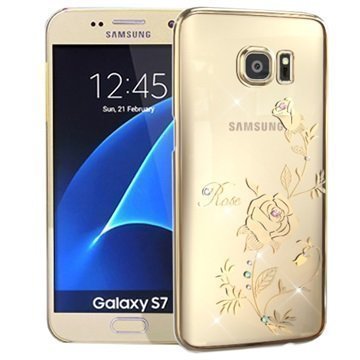 Samsung Galaxy S7 Kingxbar Swarovski Crystal Suojakotelo Rose