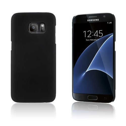 Samsung Galaxy S7 Kumi Päällystetty Kova Muovikuori Musta