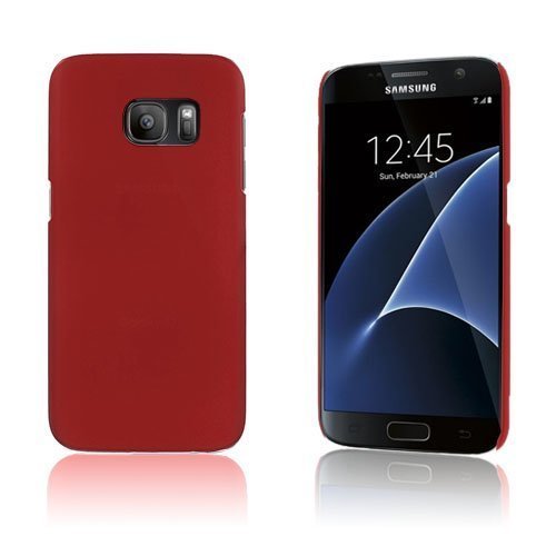 Samsung Galaxy S7 Kumi Päällystetty Kova Muovikuori Punainen
