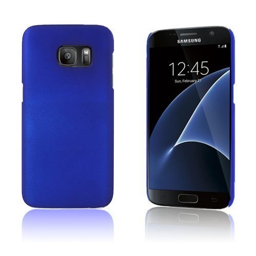 Samsung Galaxy S7 Kumi Päällystetty Kova Muovikuori Tummansininen