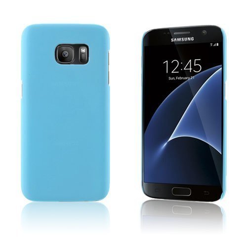 Samsung Galaxy S7 Kumi Päällystetty Kova Muovikuori Vaaleansininen