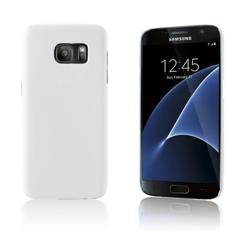 Samsung Galaxy S7 Kumi Päällystetty Kova Muovikuori Valkoinen