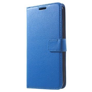 Samsung Galaxy S7 Kuvioitu Lompakkokotelo Sininen