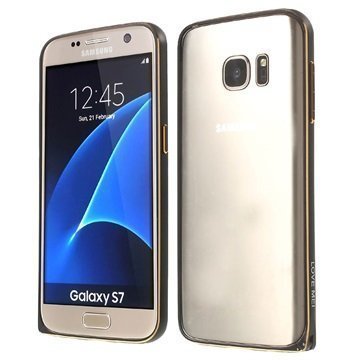 Samsung Galaxy S7 Love Mei Alumiininen Suojakehys Musta