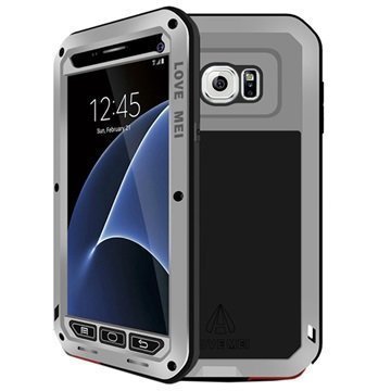 Samsung Galaxy S7 Love Mei Powerful Hybrid Suojakuori Harmaa