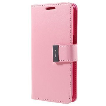 Samsung Galaxy S7 Mercury Goospery Rich Diary Lompakkokotelo Pinkki