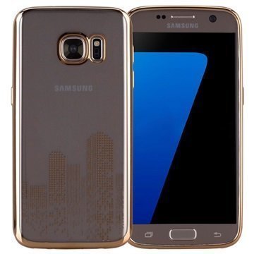 Samsung Galaxy S7 Momax Splendor TPU-Kotelo Kultainen