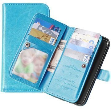 Samsung Galaxy S7 Multifunctional Wallet Case Blue