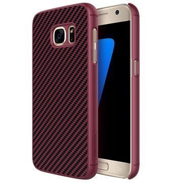 Samsung Galaxy S7 Nillkin Carbon Fiber Kotelo Punainen