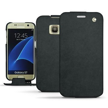 Samsung Galaxy S7 Noreve Tradition Nahkainen Läppäkotelo Exception Dark Vintage