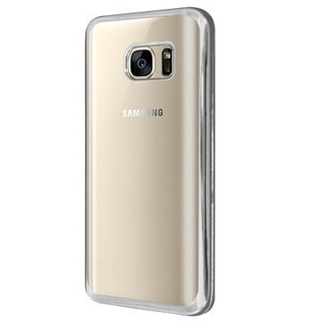 Samsung Galaxy S7 Okkes Fisek TPU Suojakuori Hopea