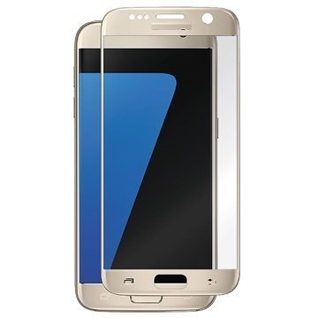 Samsung Galaxy S7 Panzer Full-Fit Näytönsuoja Karkaistu Lasi Kulta