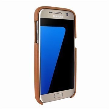 Samsung Galaxy S7 Piel Frama FramaGrip Nahkakotelo Kullanruskea