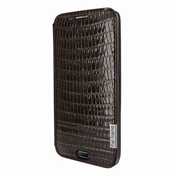 Samsung Galaxy S7 Piel Frama FramaSlim Leather Case Lizard Ruskea
