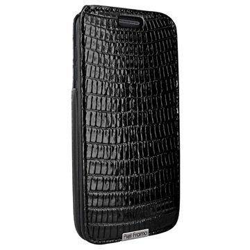 Samsung Galaxy S7 Piel Frama iMagnum Lisko Nahkakotelo Musta
