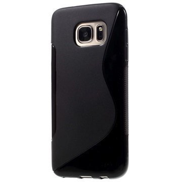 Samsung Galaxy S7 S-Curve TPU-Kotelo Musta