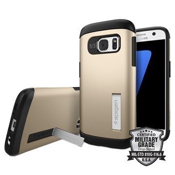 Samsung Galaxy S7 Spigen Slim Armor Suojakuori Samppanjakulta