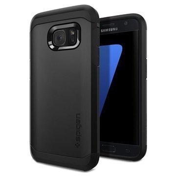 Samsung Galaxy S7 Spigen Tough Armor Kotelo Musta