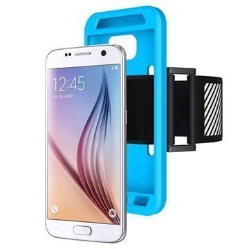 Samsung Galaxy S7 Suojakuori Irrotettavalla Käsivarsinauhalla Sininen
