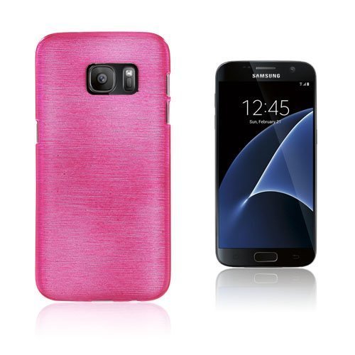 Samsung Galaxy S7 Tpu Kuori Jossa Kiiltävä Ulkopinta Ja Harjattu Sisäpinta Rosee