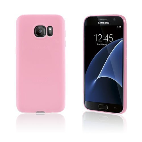 Samsung Galaxy S7 Yksivärinen Tpu Kuori Pinkki