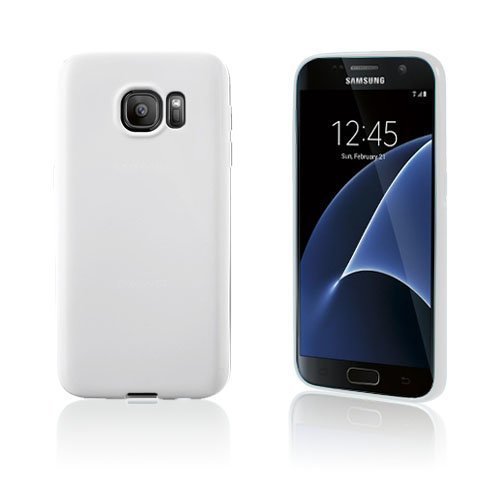 Samsung Galaxy S7 Yksivärinen Tpu Kuori Valkoinen