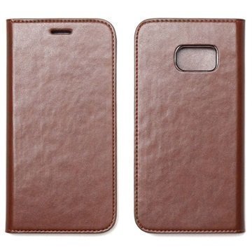 Samsung Galaxy S7 Zenus Basic Diary Kotelo Ruskea