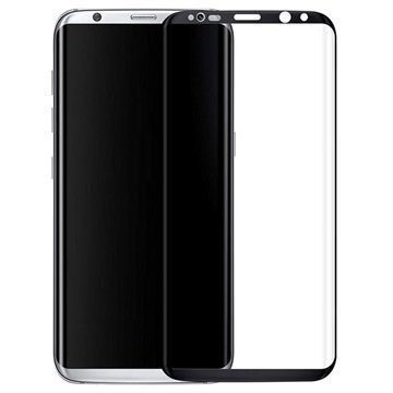 Samsung Galaxy S8 Koko Näytön Peittävä Näytönsuoja Musta