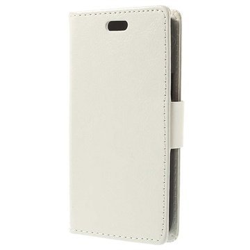 Samsung Galaxy Star 2 Plus Wallet Nahkakotelo Valkoinen