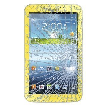 Samsung Galaxy Tab 3 7.0 P3210 Näytön Lasin ja Kosketusnäytön Korjaus Keltainen